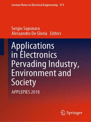 cover image of Applications in Electronics Pervading Industry, Environment and Society